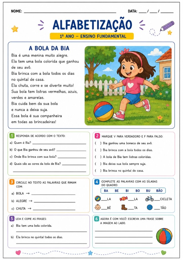Página de exemplo: A Feirinha da Dona Lia
